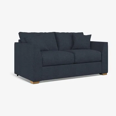 La Redoute Maya Soft Brushed 2 Seater Sofa With Mid Oak Wood Legs