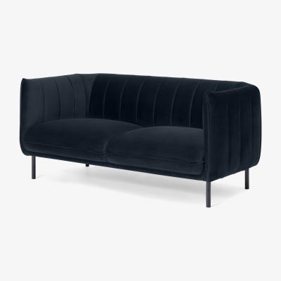 Made.com Selene 2 Seater Sofa, Moonlight Blue Velvet