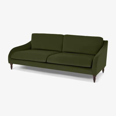 Made.com Andrin 2 Seater Sofa, Moss Recycled Velvet