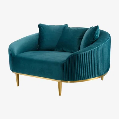 My Furniture Ella Loveseat Peacock
