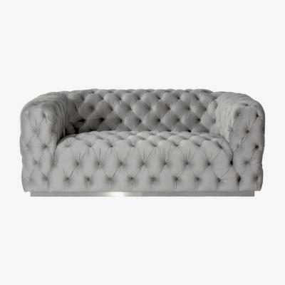My Furniture Frankfurt Two Seat Sofa - Dove Grey