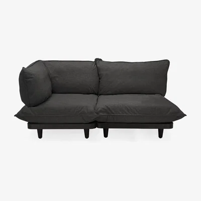 Made in Design Paletti set Straight sofa - / 2 seats - Left-hand armrest / L 180 cm by Fatboy Grey