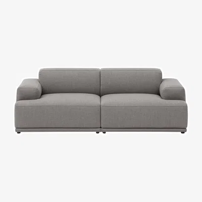 Made in Design Connect Soft n°1 2 seater sofa textile grey / 2 units - L 207 cm - Muuto