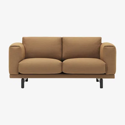 Made in Design Rest Studio 2 seater sofa - / L 165 cm by Muuto Brown