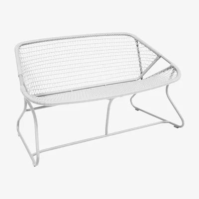 Made in Design Sixties 2 seater sofa by Fermob White