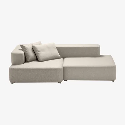 Made in Design Alphabet Straight sofa - Modular 2 seats - L 210 x D 120 cm by Fritz Hansen Beige