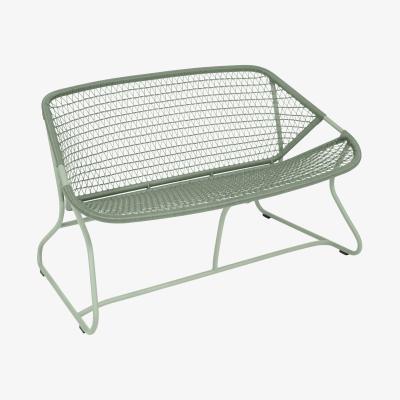 Made in Design Sixties 2 seater sofa - / L 118 cm - Woven plastic by Fermob Green