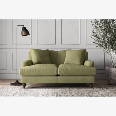 Nkuku Nkuku Deni Sofa | Make To Order | Small | Brera Linen Sage