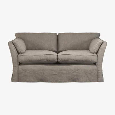 OKA Linen Loose Cover for Radcliffe 2-Seater Sofa - Dyed Flax