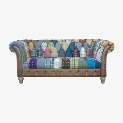 Oak&More Harley Patchwork 2 Seater Sofa