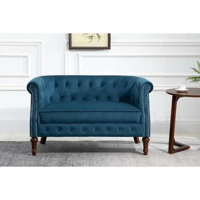 Oak&More Frieda 2 Seater Sofa in Blue