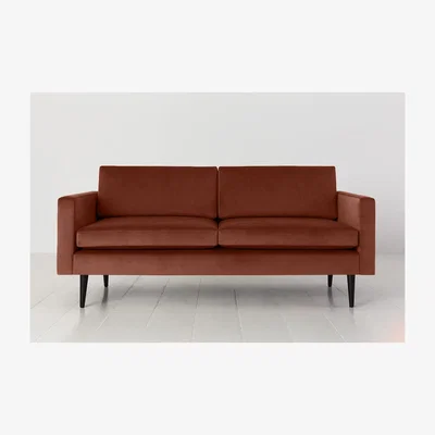 Olivia's Swyft Model 01 Velvet 2 Seater Sofa in Brick
