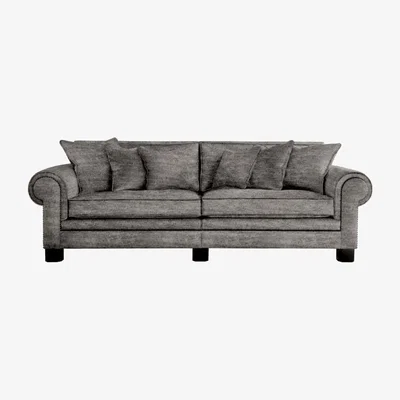 Olivia's Duresta Coco Modena Grand Split Sofa / Iron
