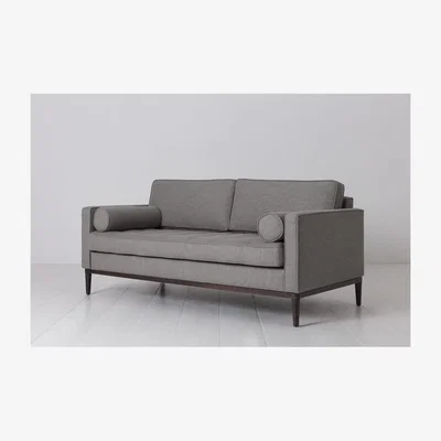 Olivia's Swyft Model 02 Linen 2 Seater Sofa in Shadow