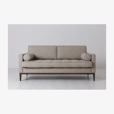 Olivia's Swyft Model 02 Linen 2 Seater Sofa in Pumice