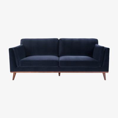 Olivia's Twenty Ten Mickey Velvet 2 Seat Sofa Blue