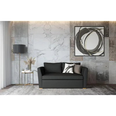 Out & Out Original Evora - 2 Seater Sofa - Knitted Black