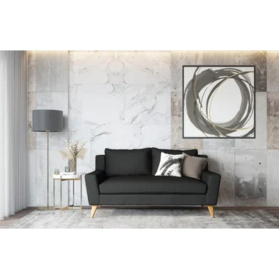 Out & Out Original George – 2 Seater Sofa - Knitted Black