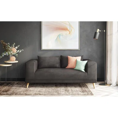 Out & Out Original Slouchy - 2 Seater Sofa - Dark Grey Velvet