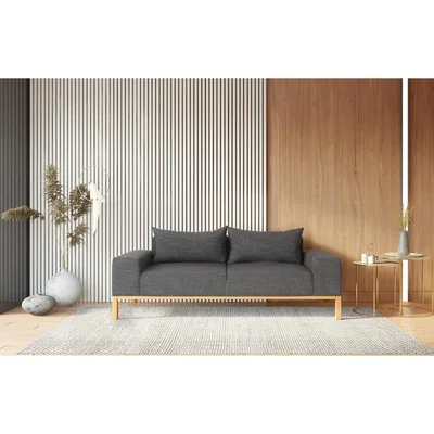Out & Out Original Adam - 2 Seater Sofa - Textured Dark Grey