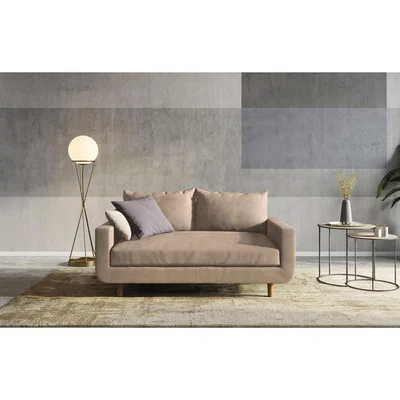 Out & Out Original Portland - 2 Seater Sofa - Beige Velvet
