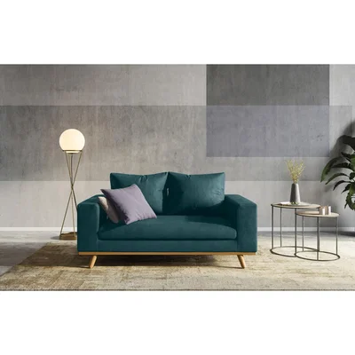 Out & Out Original Olivia – 2 Seater Sofa - Turquoise Velvet