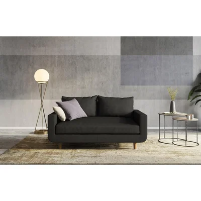 Out & Out Original Portland - 2 Seater Sofa - Knitted Black