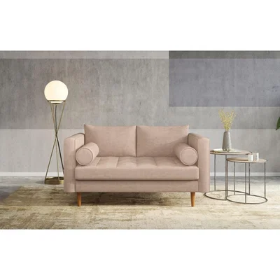 Out & Out Original Ruben - 2 Seater Sofa - Beige Velvet
