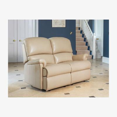 Downtown Sherborne Nevada Small Leather 2 Seater Fixed Sofa