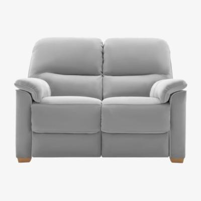 Downtown G Plan Chadwick Leather 2 Seater With Show Wood