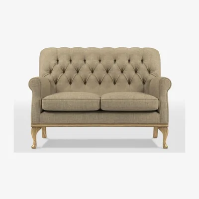 Downtown Wood Bros Burnham Fabric 2 Seater Sofa