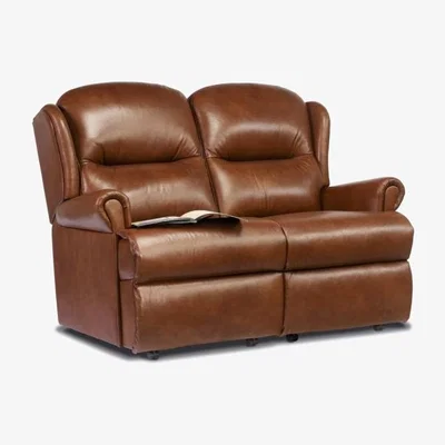 Downtown Sherborne Malvern Small 2 Seater Leather Fixed Sofa