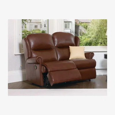 Downtown Sherborne Malvern Standard 2 Seater Leather Reachargeable Power Recliner Sofa