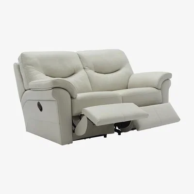 Downtown G Plan Washington 2 Seater Leather Double Manual Recliner