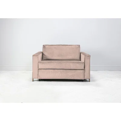 Perch and Parrow George Loveseat Bed in Rose Petal