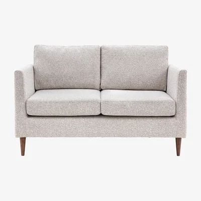 Perch and Parrow Sloucher 2 Seater Sofa in Light Grey