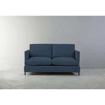 Perch and Parrow Justin Two-Seater Sofa Bed in Oxford Blue