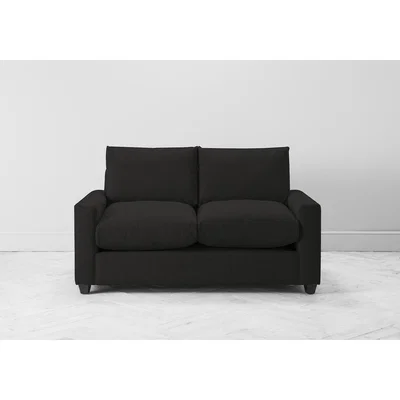 Perch and Parrow Mimi Two-Seater Sofa Bed in Obsidian Black