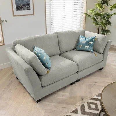 Quatropi Modern Modular Sectional 2 Seater Sofa 214cm Premium Custom Fabric