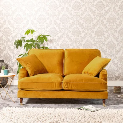 The Range Mackenzie 2 Seat Sofa - Yellow
