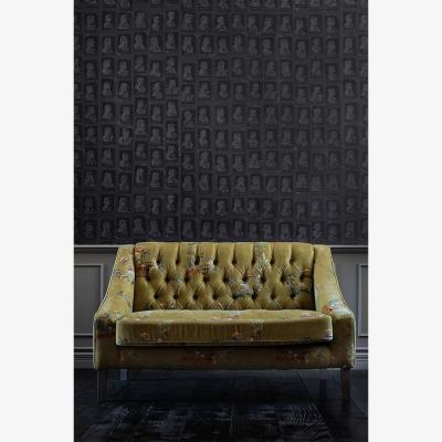 Rockett St George Mind The Gap Baron Tufted 2-Seater Sofa In Cotton Velvet