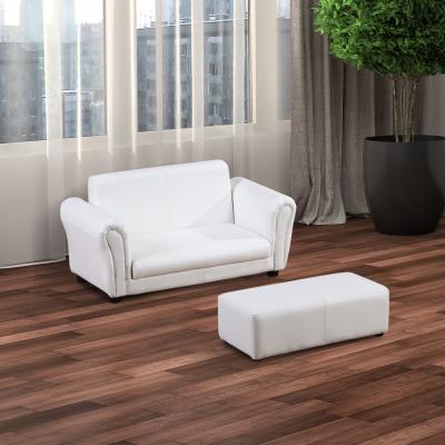 The Range 2 Seater Kids Twin Sofa - White