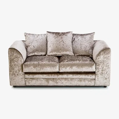 The Range Chicago Crushed Velvet 2 Seater Sofa - Champagne