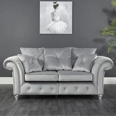 The Range Kensington 2 Seater Sofa - Light Grey