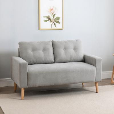 The Range Fabric Upholstery Double Seat Sofa - Grey
