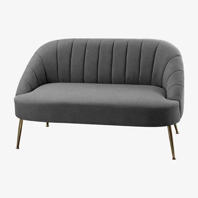 The Range Double Seat Sanded Comfy Tub Chair - Grey