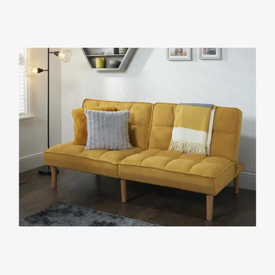 The Range Neve Linen Sofa Bed - Mustard
