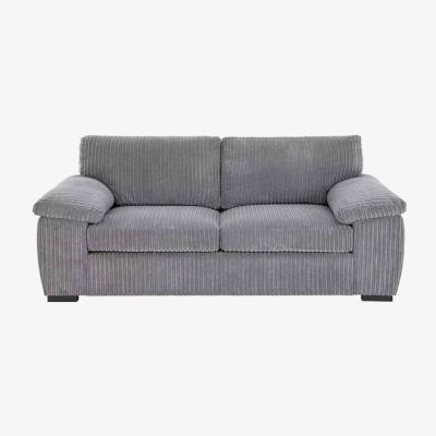 The Range Amara Modern Jumbo Cord 2 Seater - Grey