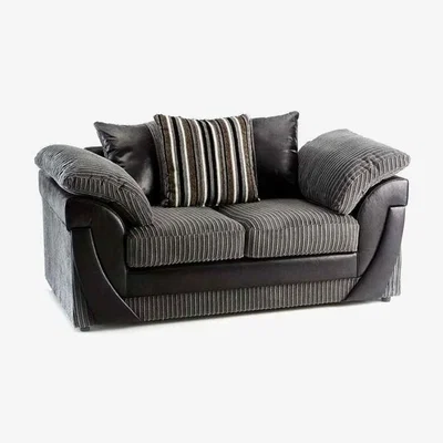 The Range Lindol Luxury Corded 2 Seater Sofa - Grey