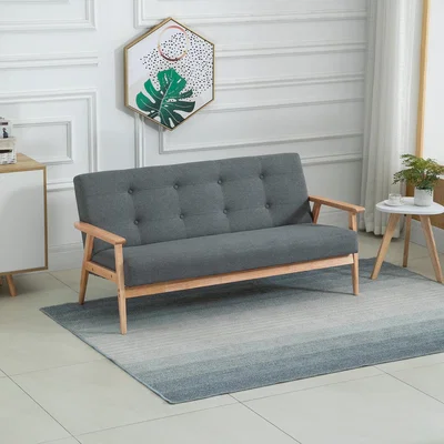 The Range Modern Fabric Sofa - Grey